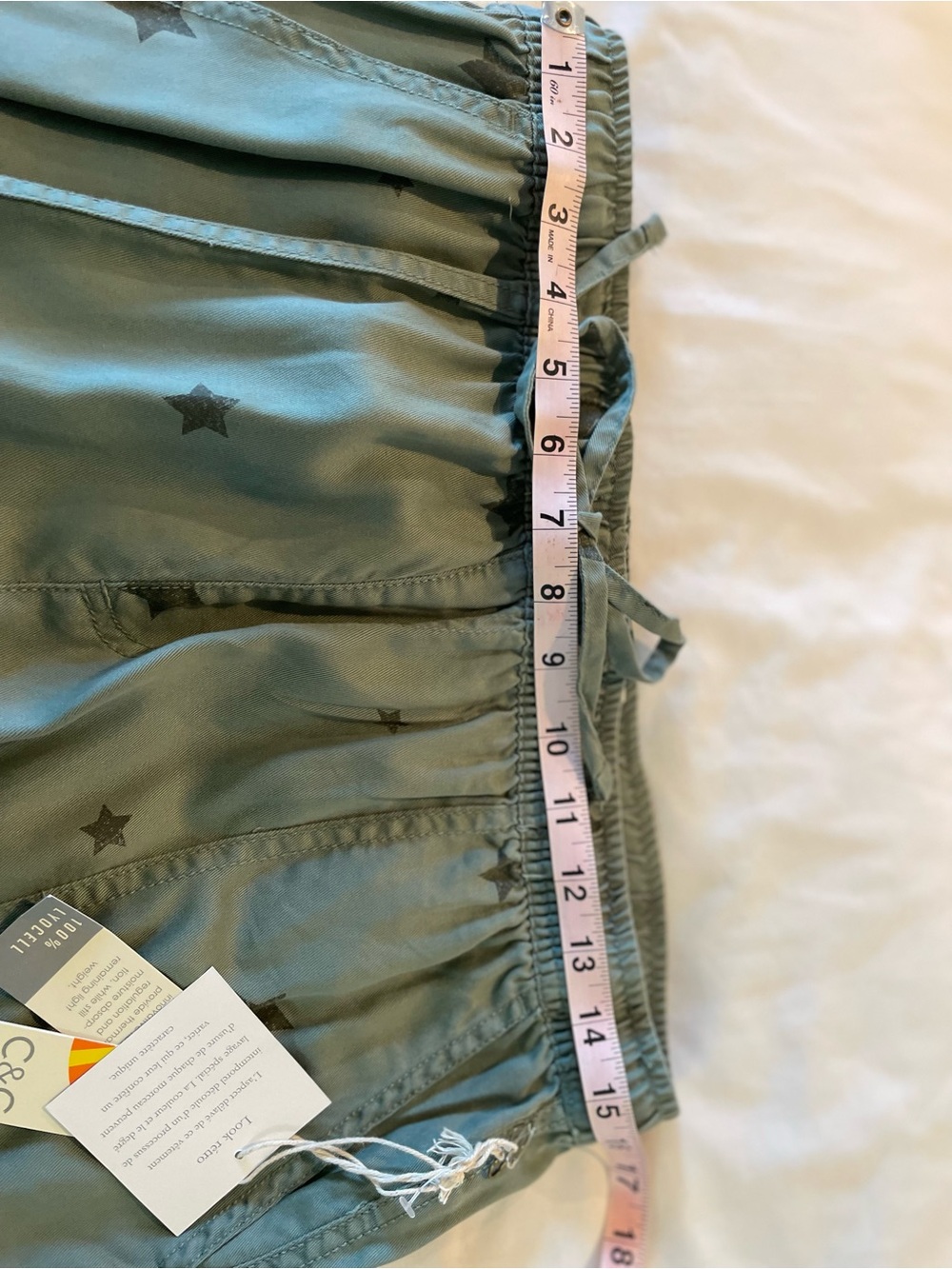 C&C California Sage Green Elastic Waist Pull-On Pants - Picture 6 of 10